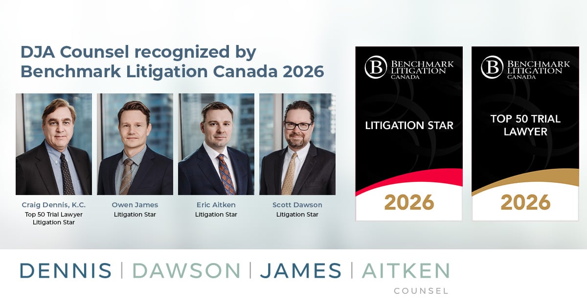 Benchmark Litigation Canada recognition